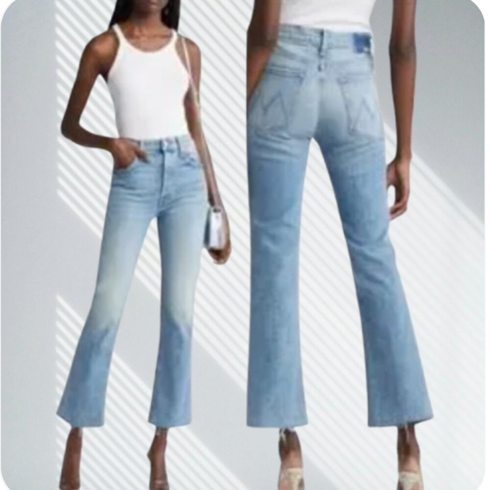 MOTHER high rise hustler ankle fray size 25 boho casual chic